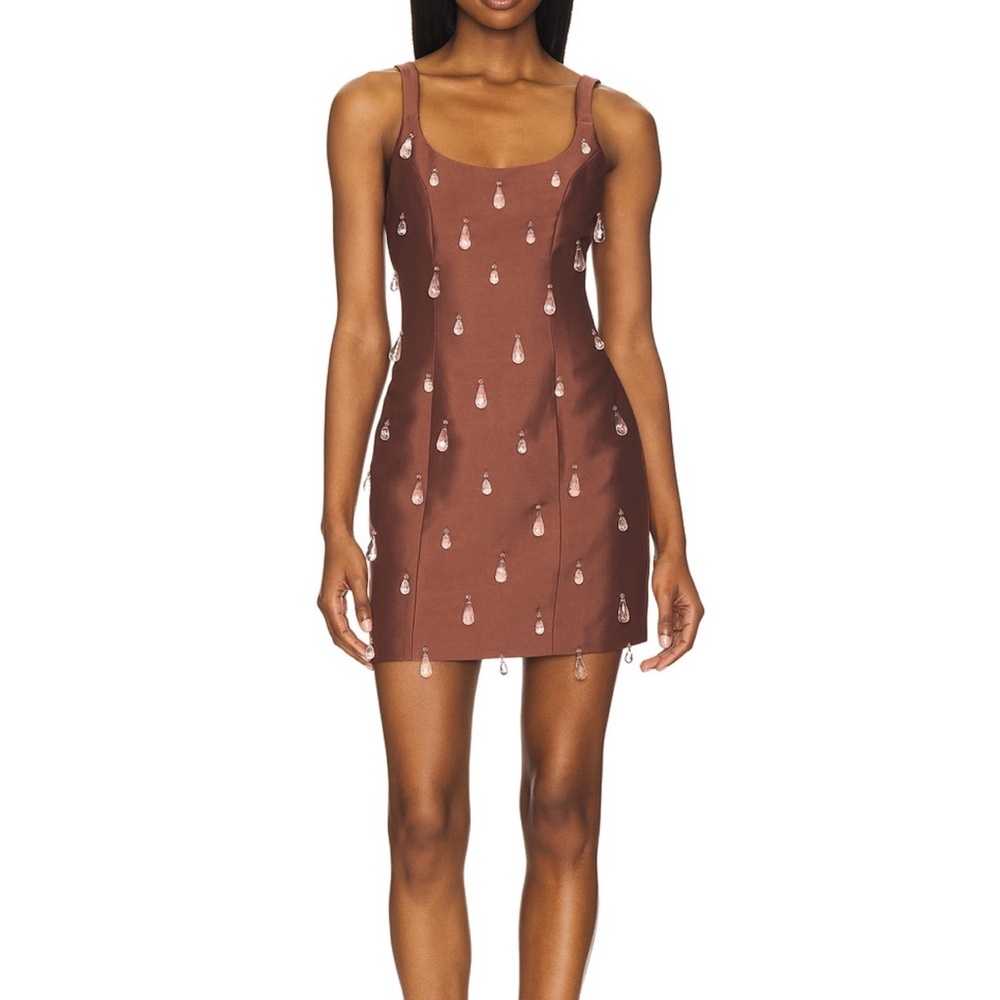 Orange and Cream Mini Sheath Dress for a Night Out